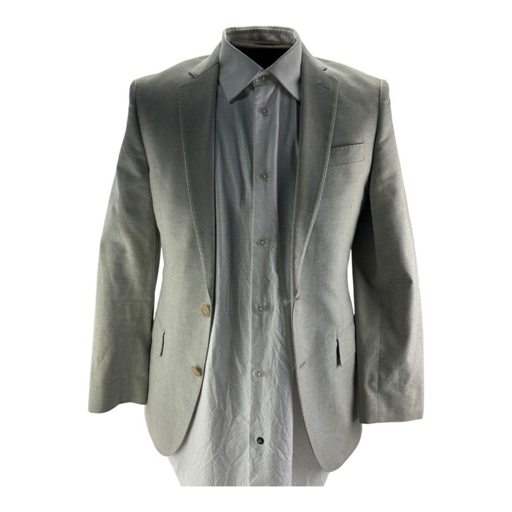 J.Crew Ludlow Carpini Cotton 2-Button Double Vent Blazer Light Gray Size 36S